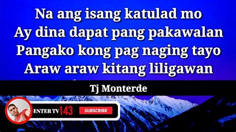 ang katulad ni boknoy ang idolo ko|TJ Monterde – Tulad Mo Lyrics .